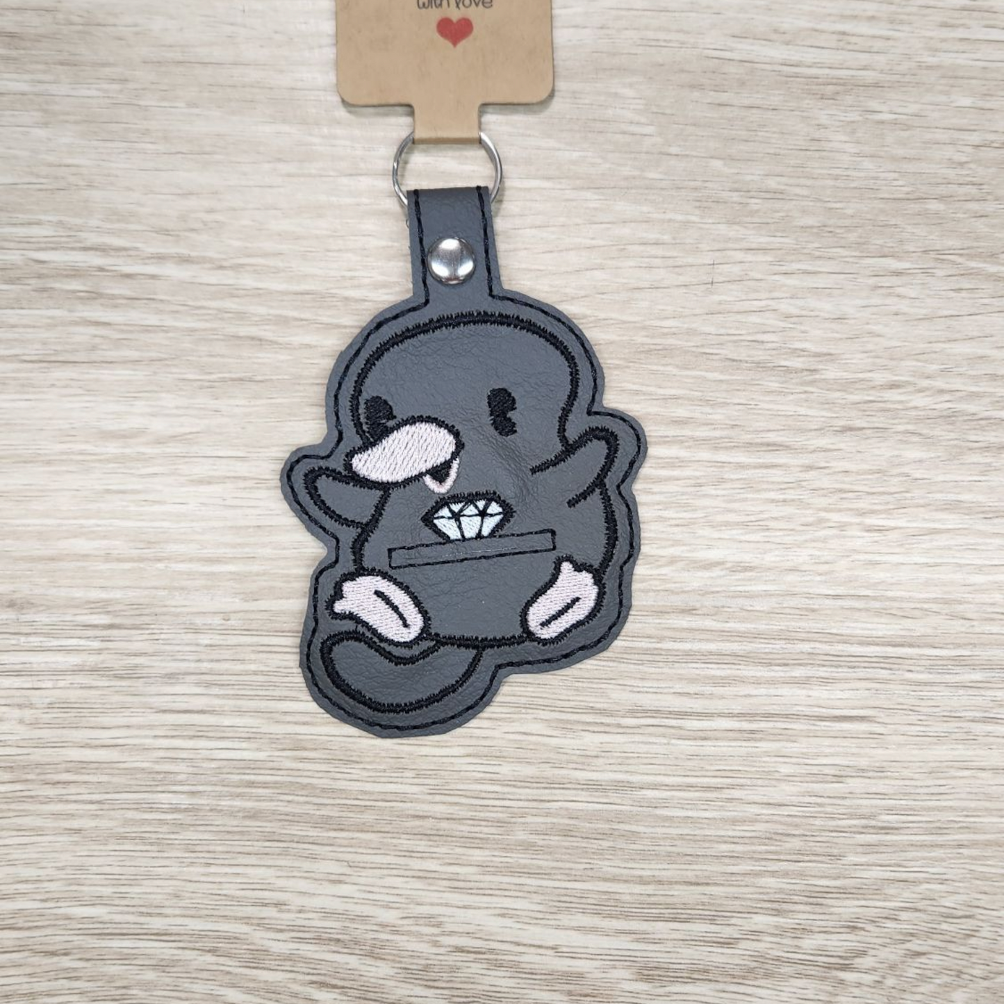 Sparkly collector coin pouch keyring