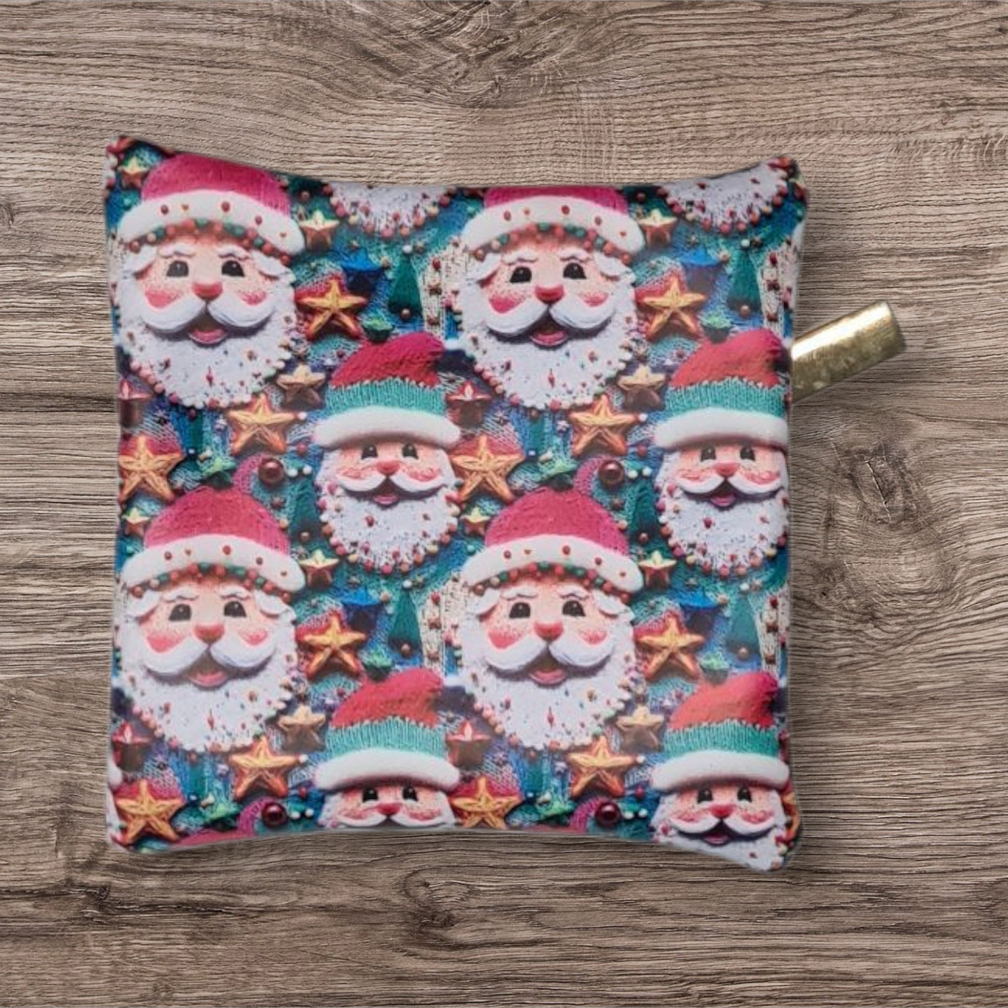 Colourful Santa Petite pouch
