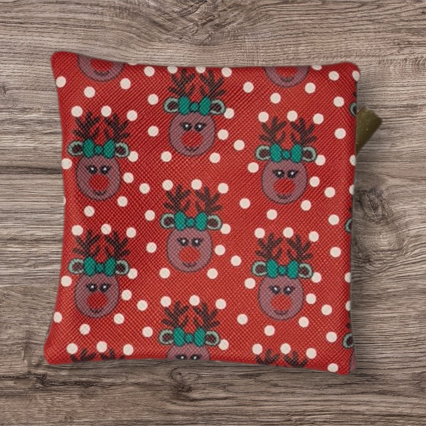 Poker Dot reindeers petite pouch