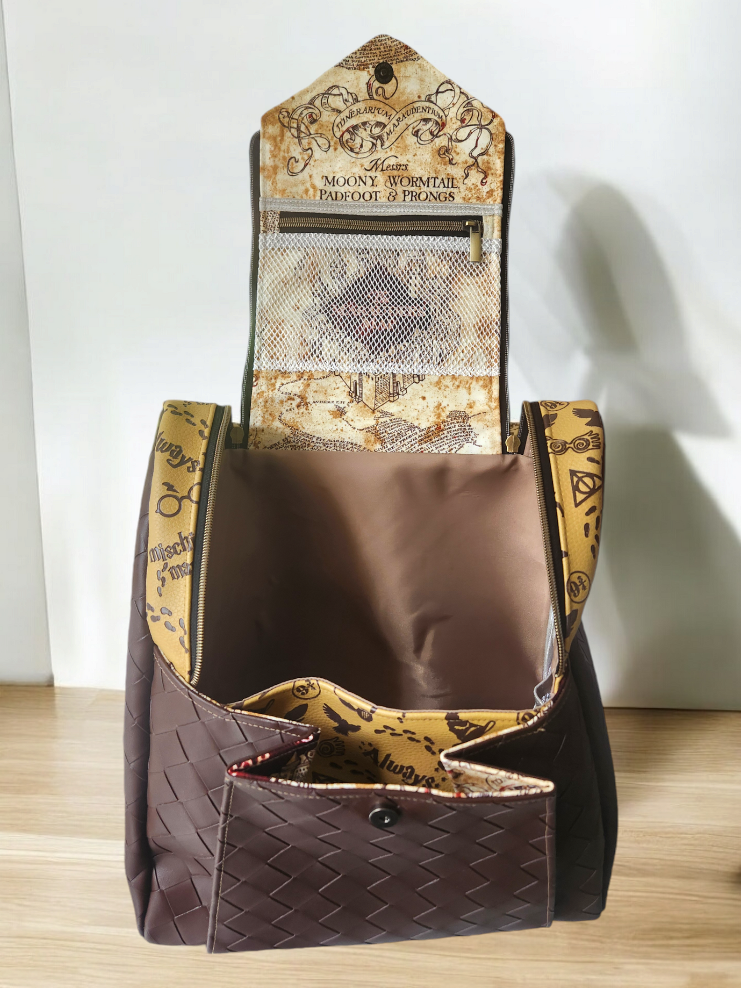 Wizard school embossed backpack