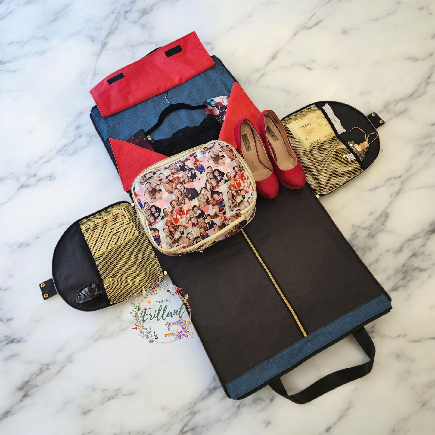 Convertible Garment/ Duffle Bag - The Happy Mouse Couple