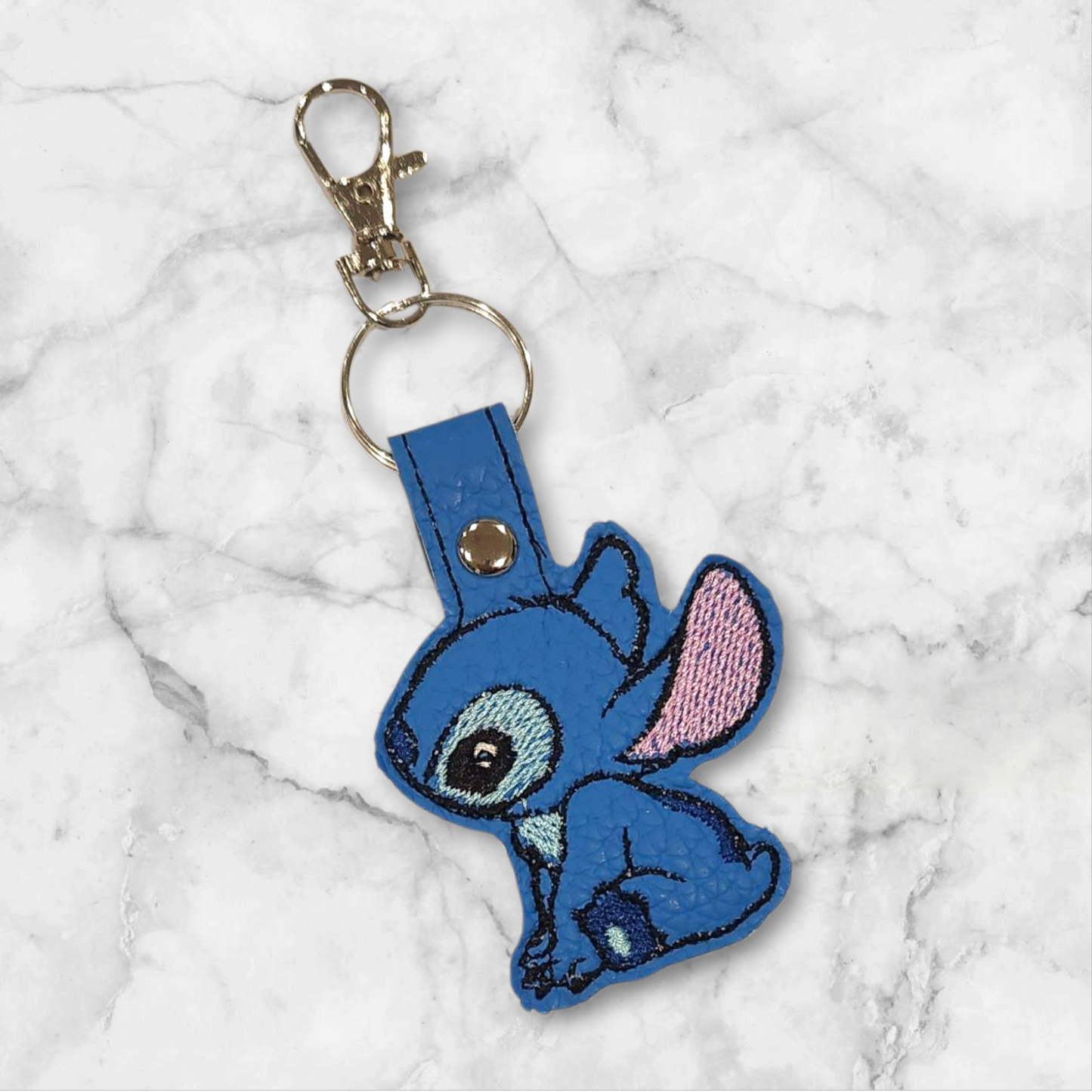 Blue Alien side view Keyring/ bag Charm