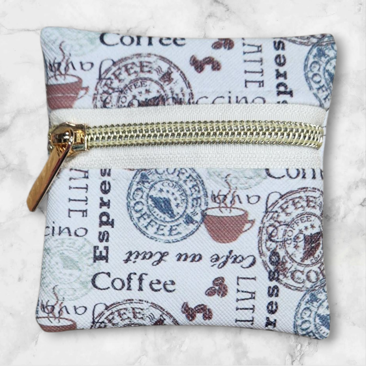 Coffee stamps petite pouch