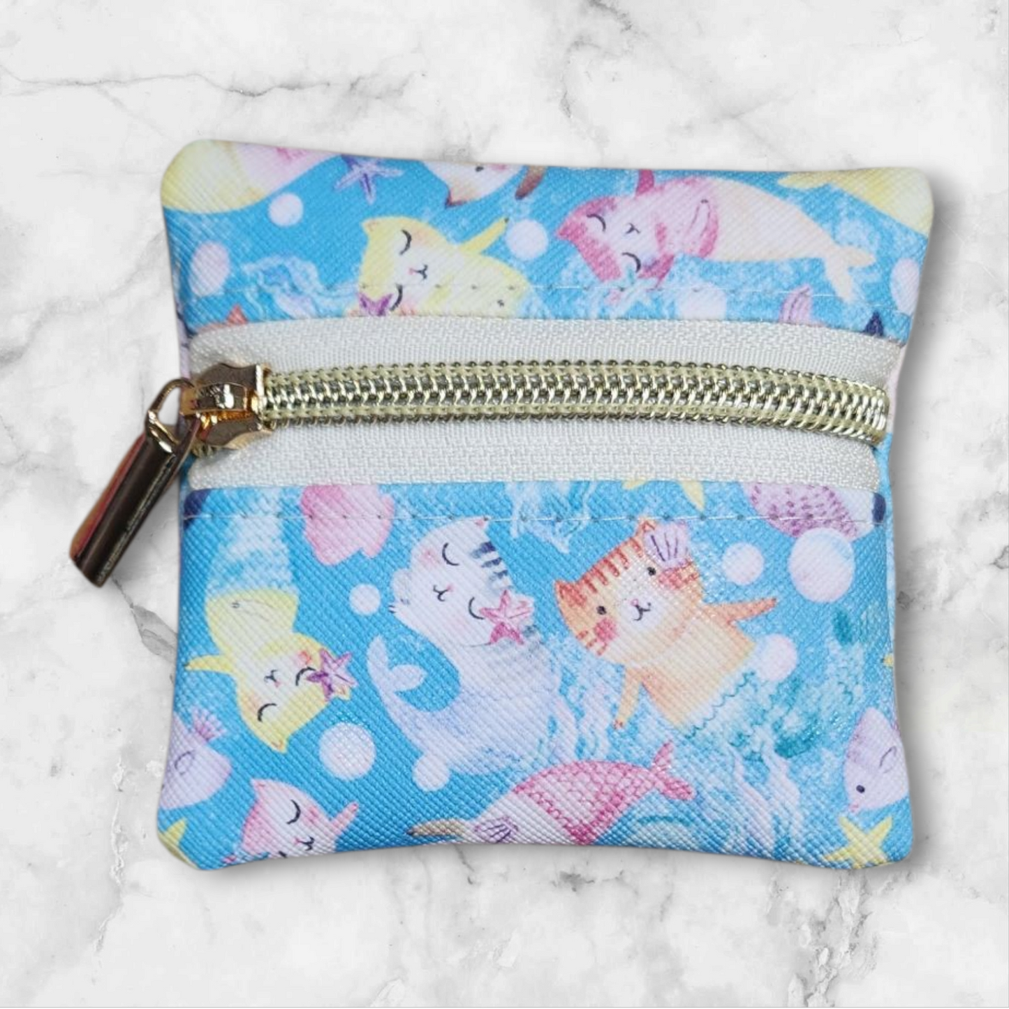 Mermaid cats petite pouch