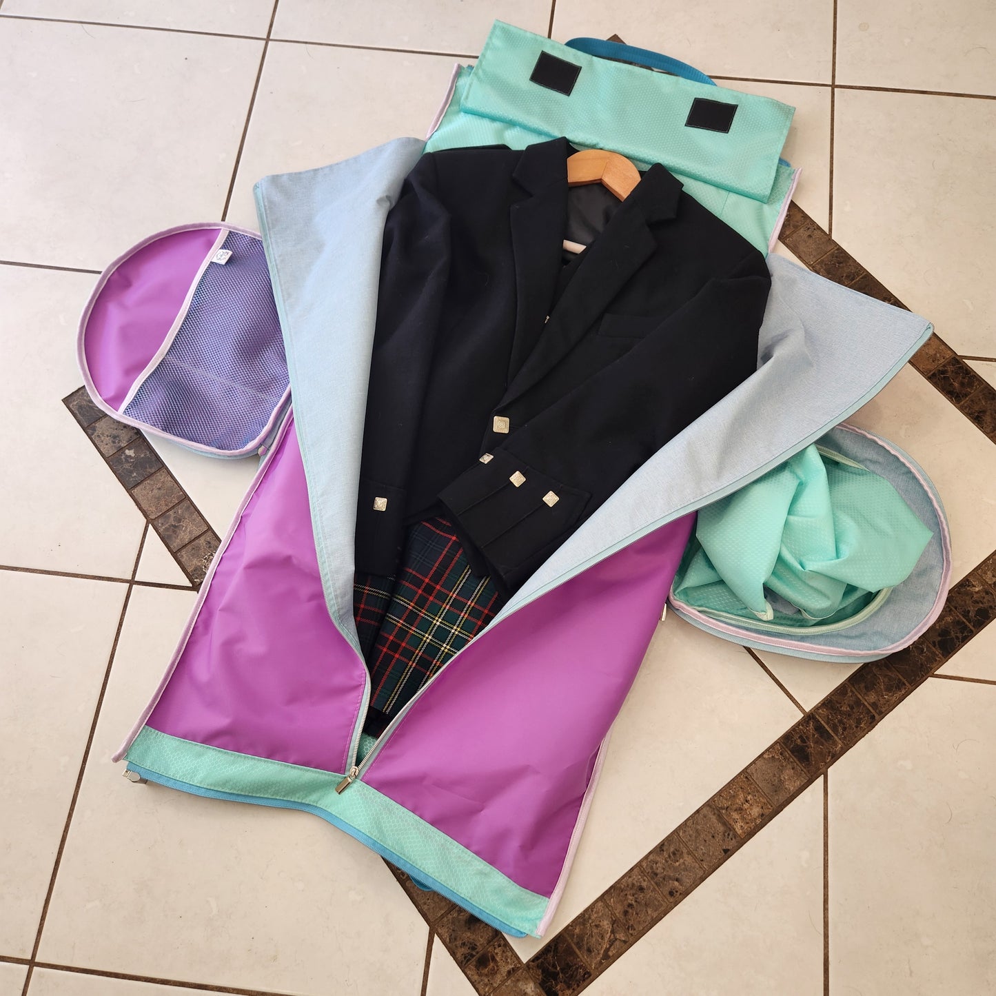 Convertible Garment/ Duffle bag - Narwhal magic