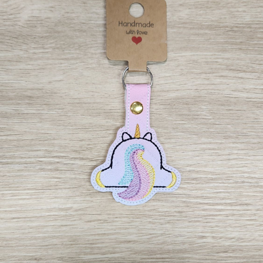 Unicorn Bum keyring