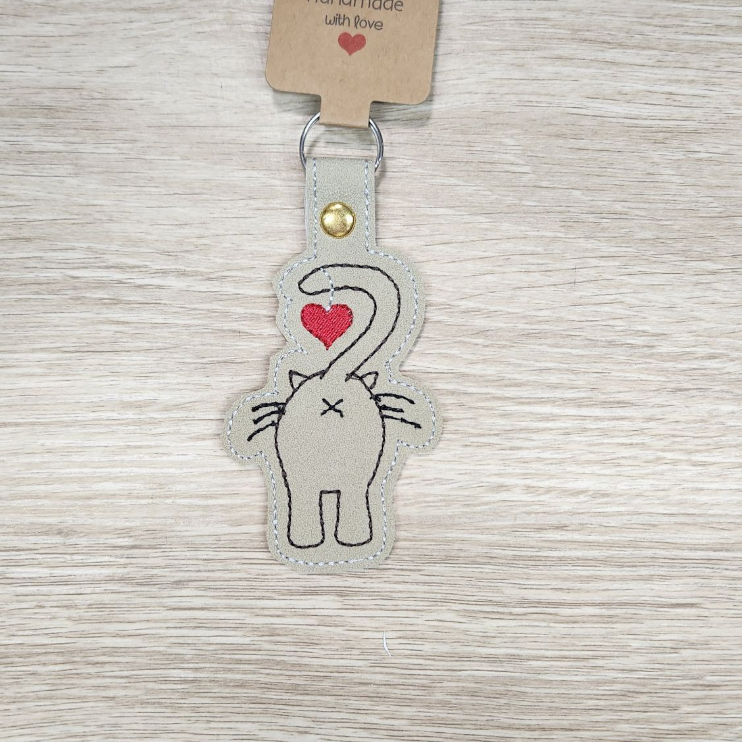 Cat bum Keyring