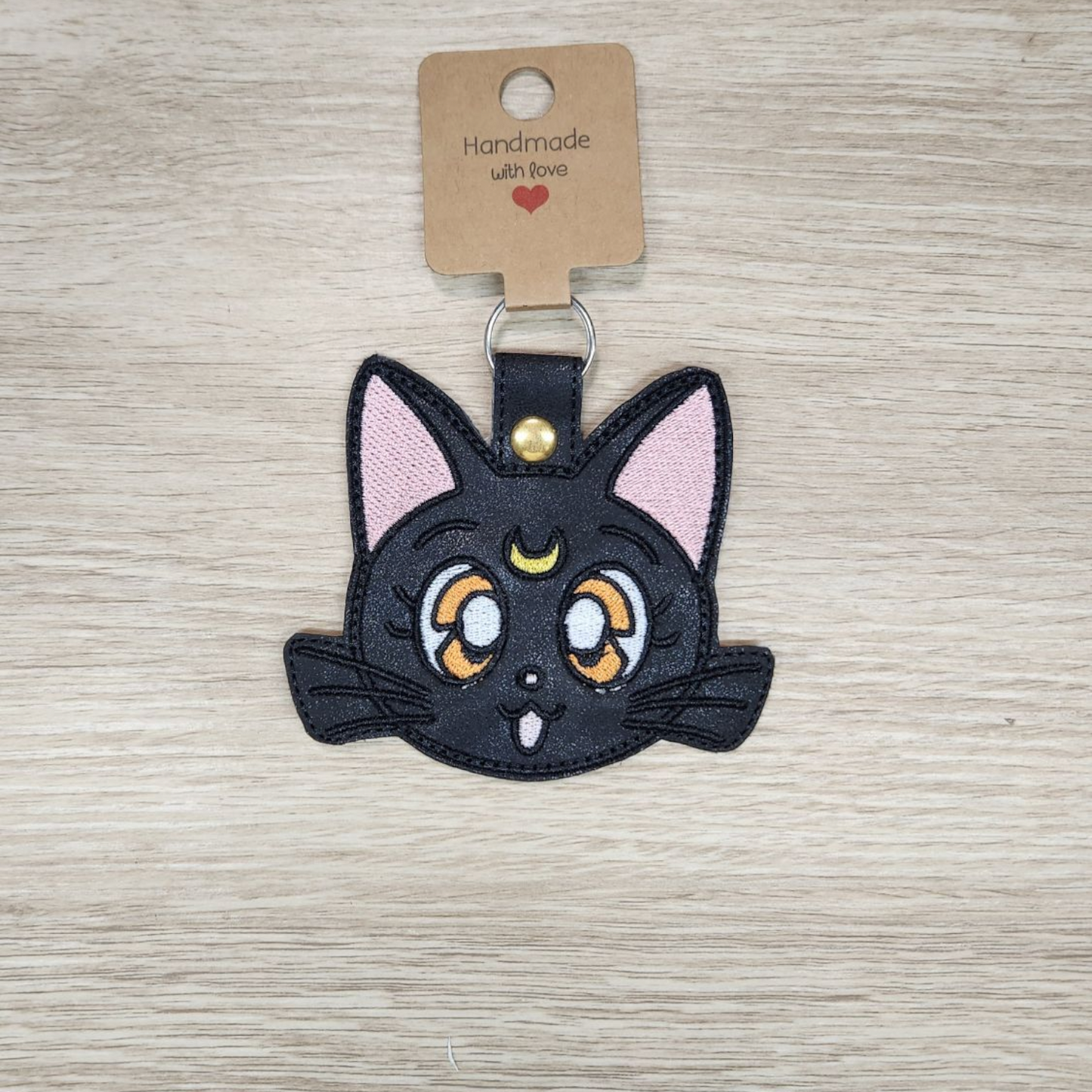 Moon Cat keyring/ Bag charm
