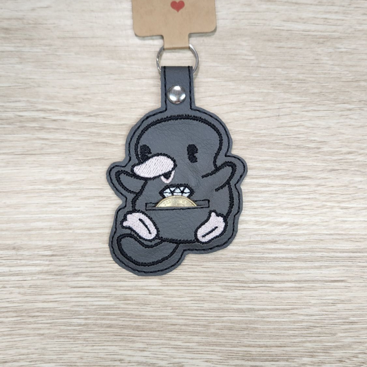 Sparkly collector coin pouch keyring