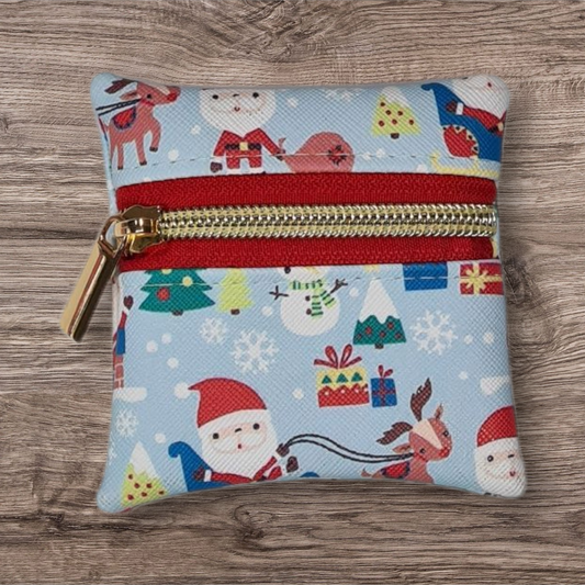 Light blue Christmas Petite pouch