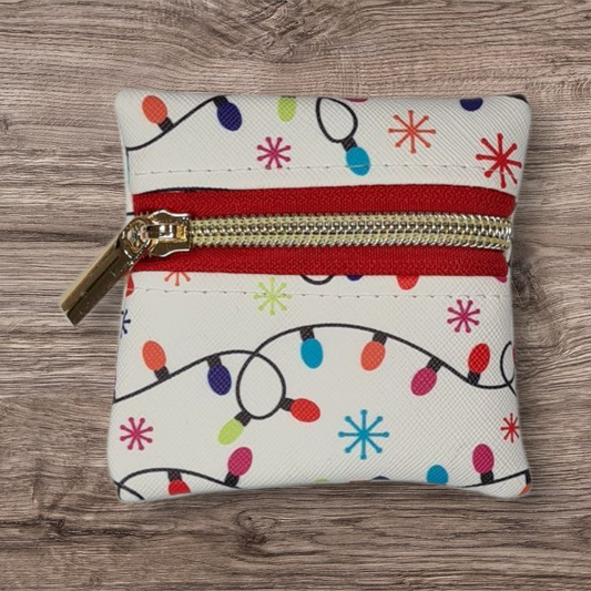 Christmas lights petite pouch