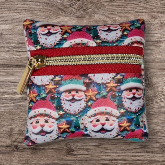 Colourful Santa Petite pouch
