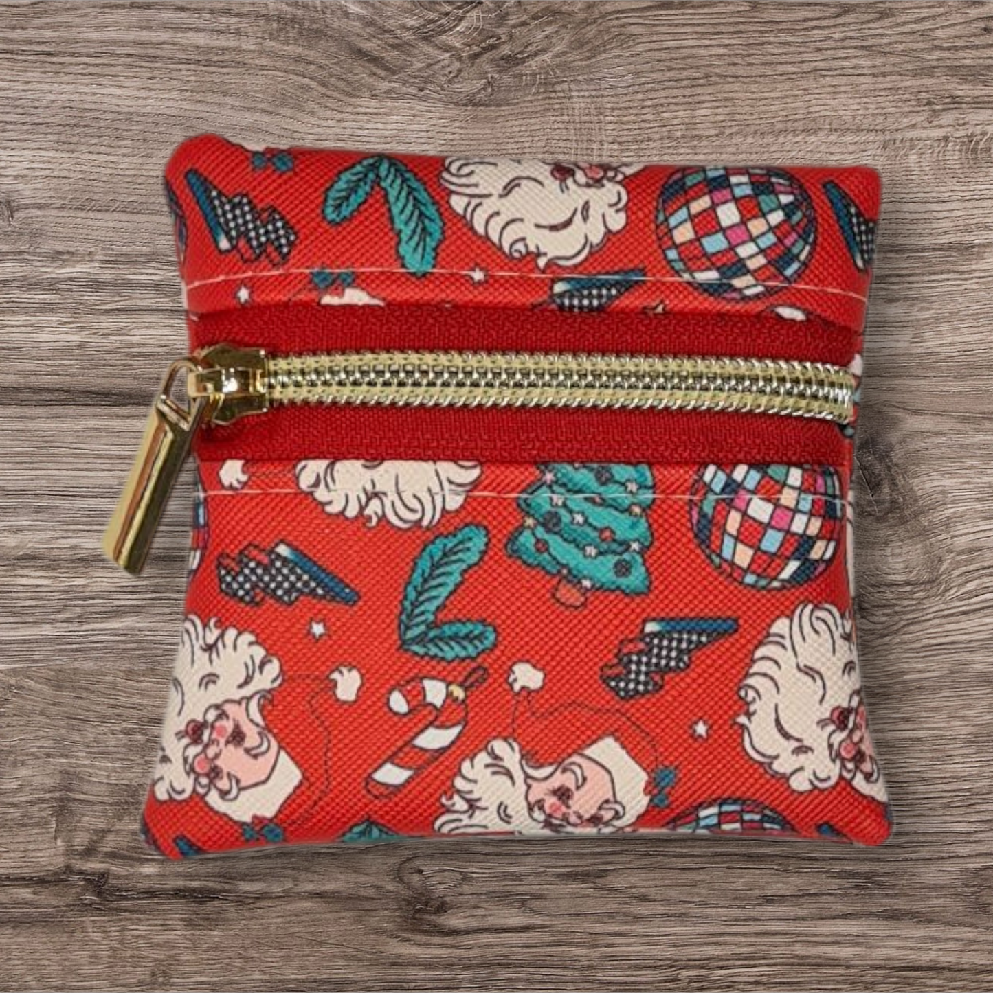 Disco Santa Red Petite pouch