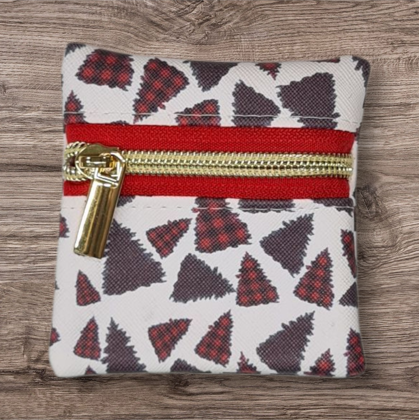 Plaid Trees Petite pouch