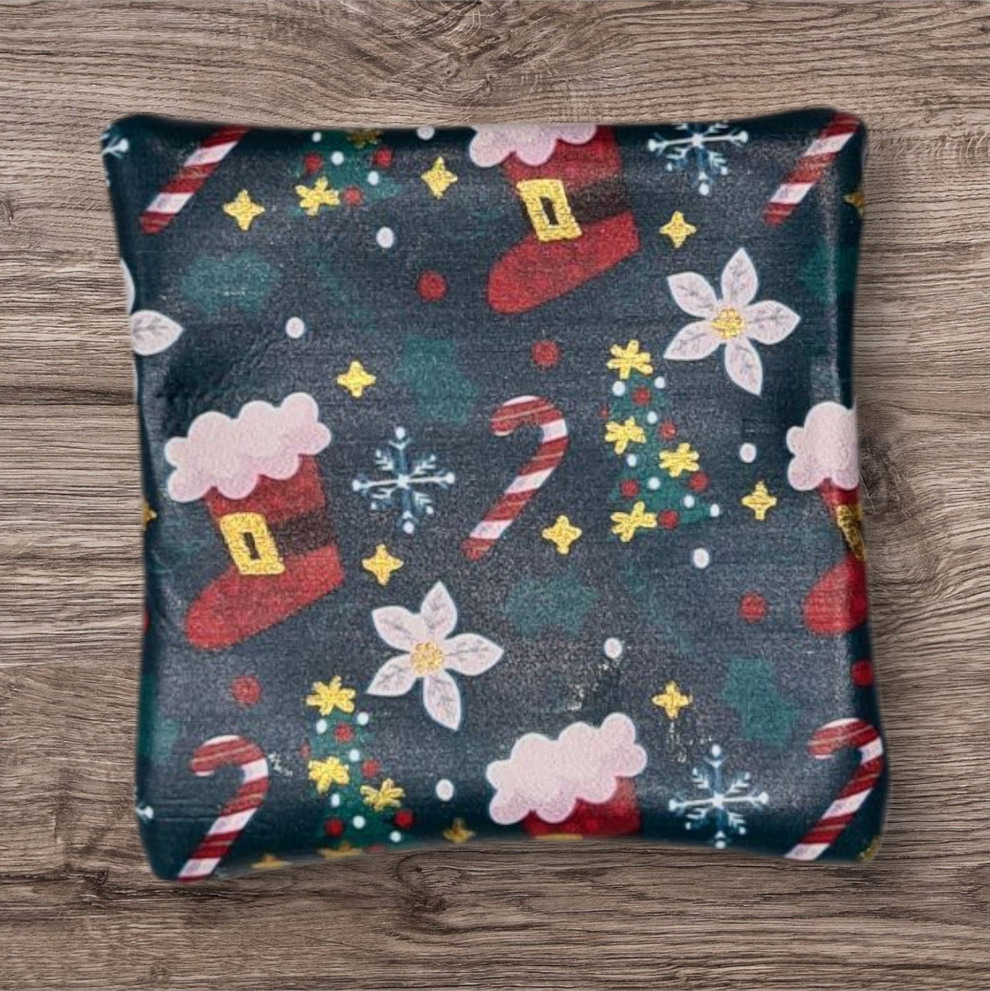 Gold Foil on Green Petite pouch