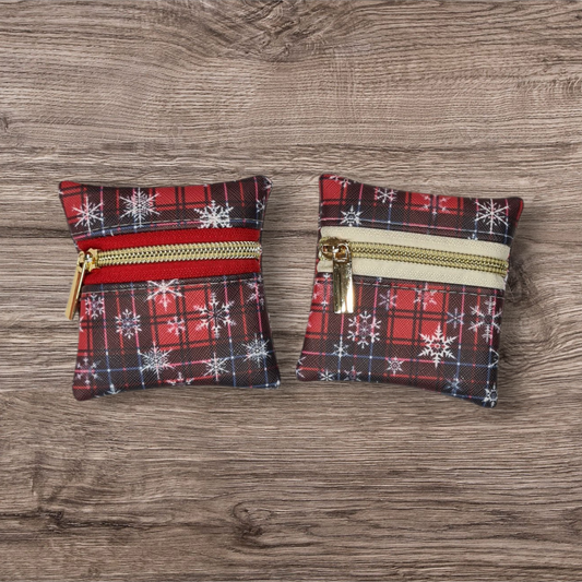 Christmas Plaid Petite pouch