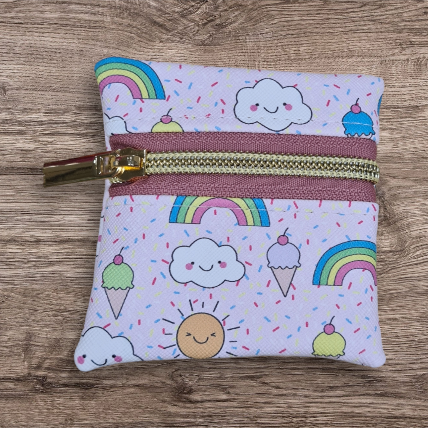 Rainbows sprinkles petite pouch