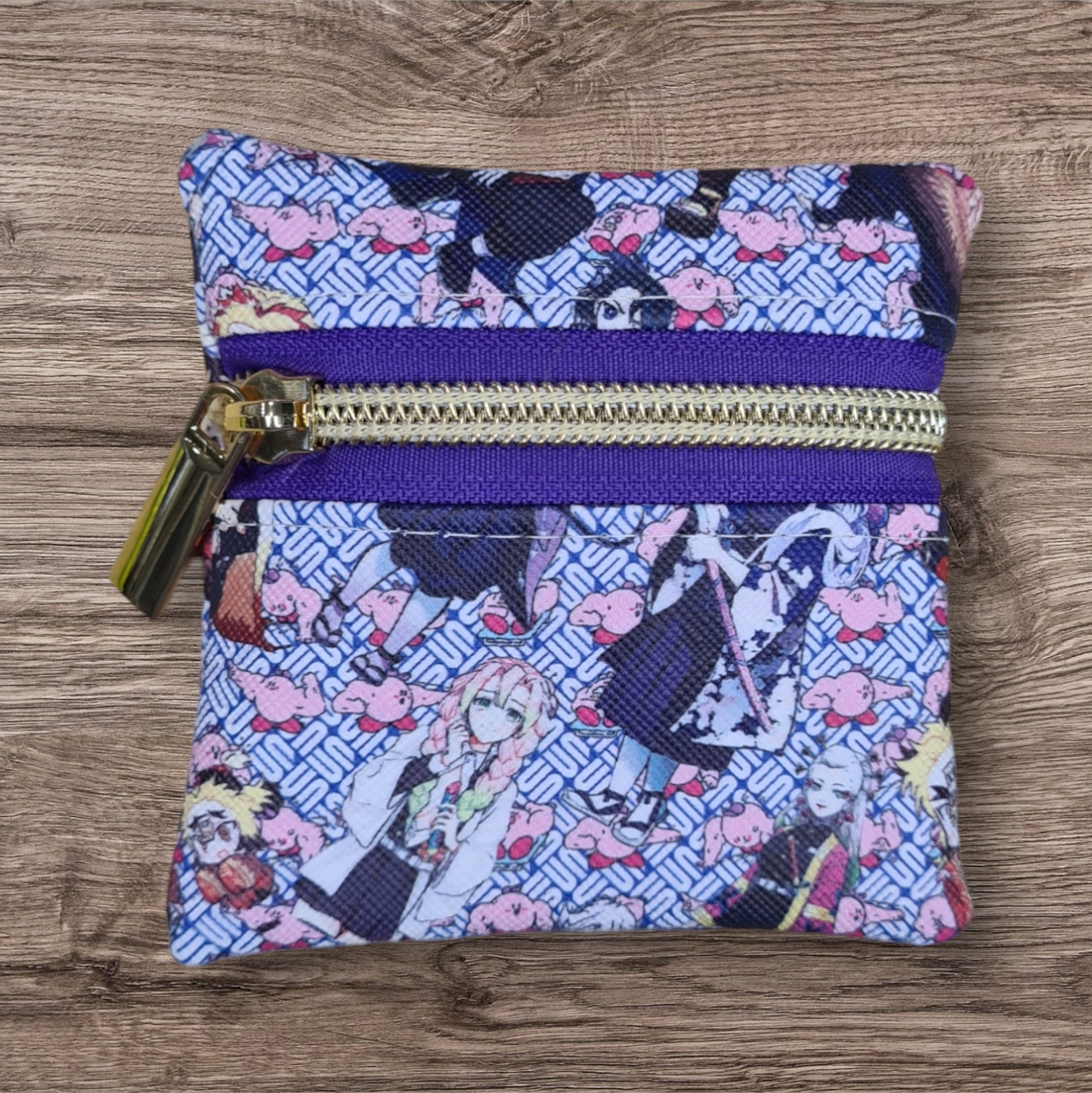 Anime Blue & white petite pouch