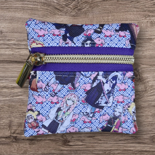 Anime Blue & white petite pouch