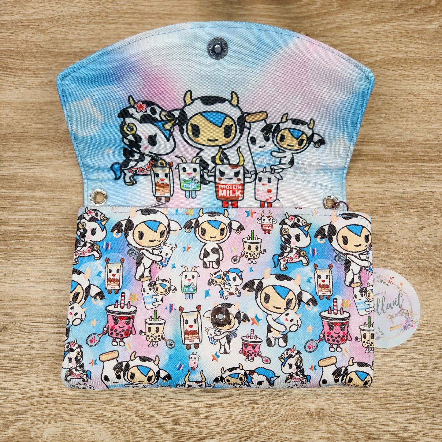 Cow Friends Peony with card slots