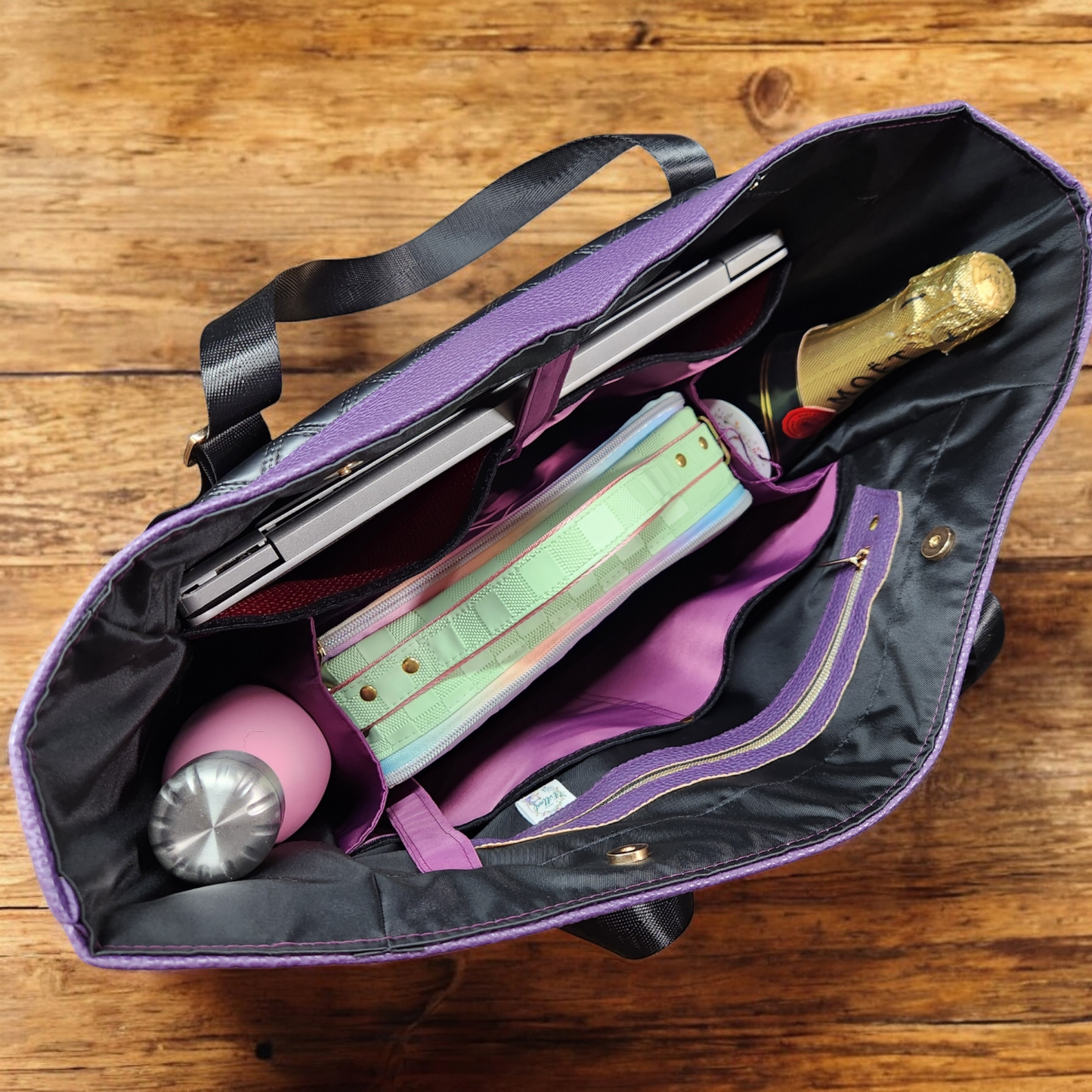 Dark princess Large overnight adjustable Tote bag