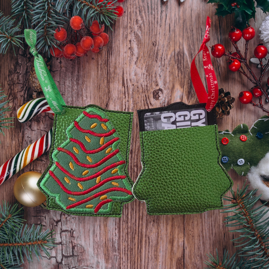 Christmas tree giftcard holder (giftcard not included)