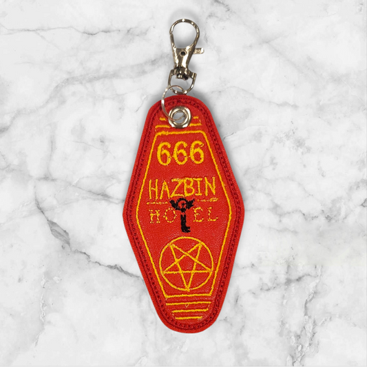 Hotel key keyring/ Bag charm