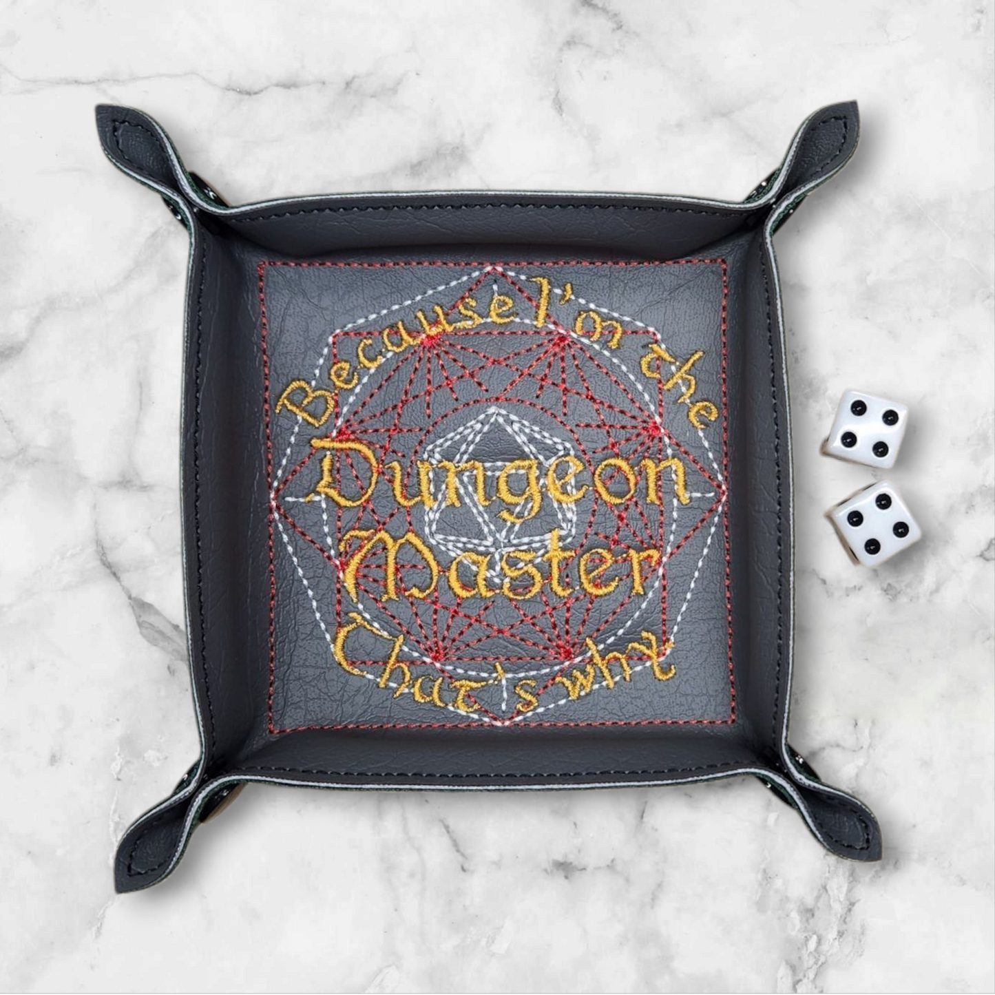 Dungeon Master dice tray - 9.5cm x 9.5cm