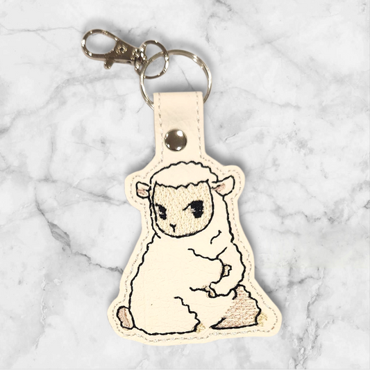 Fruit basket sheep keyring/ Bag charm