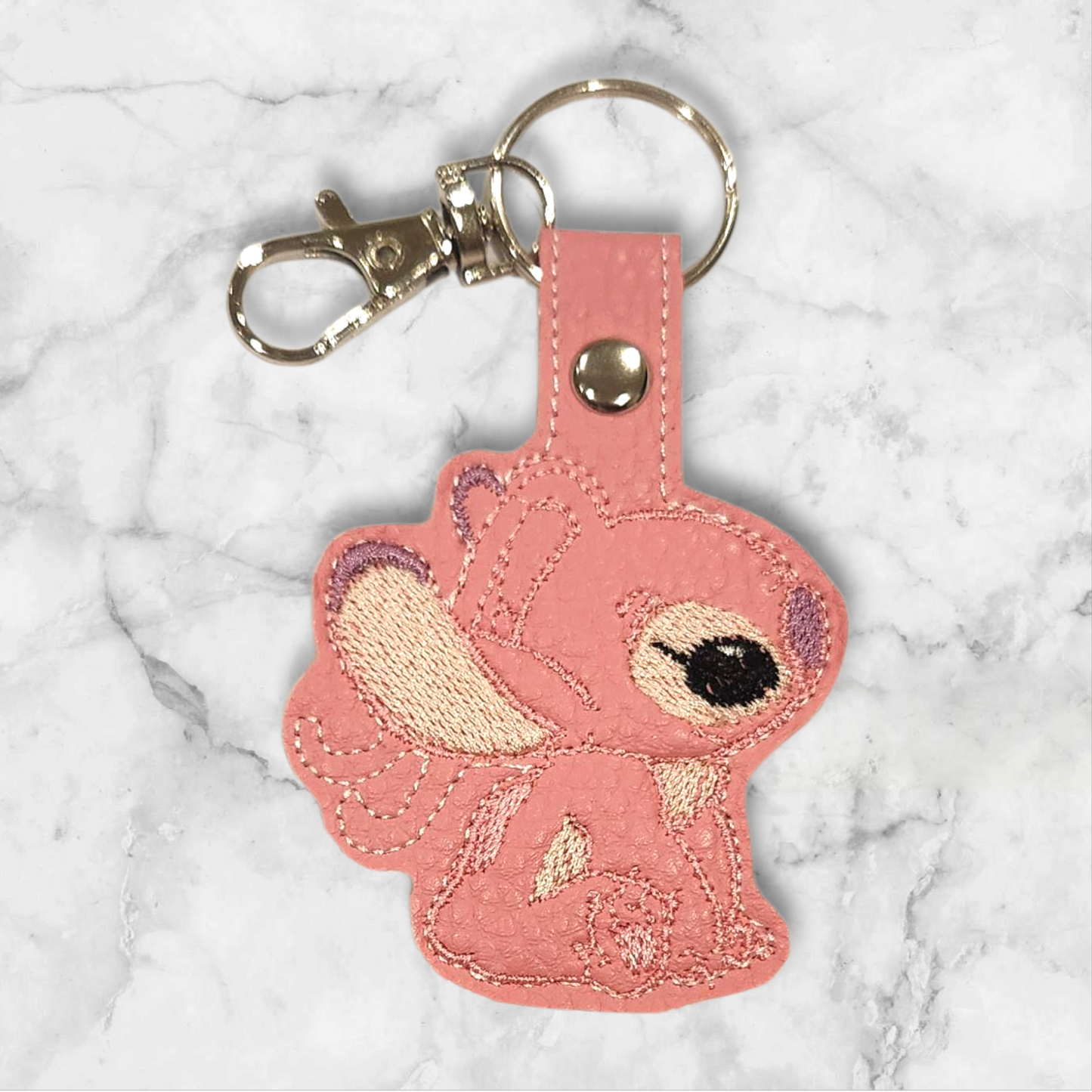 Blue Alien girlfriend side view keyring/ Bag charm