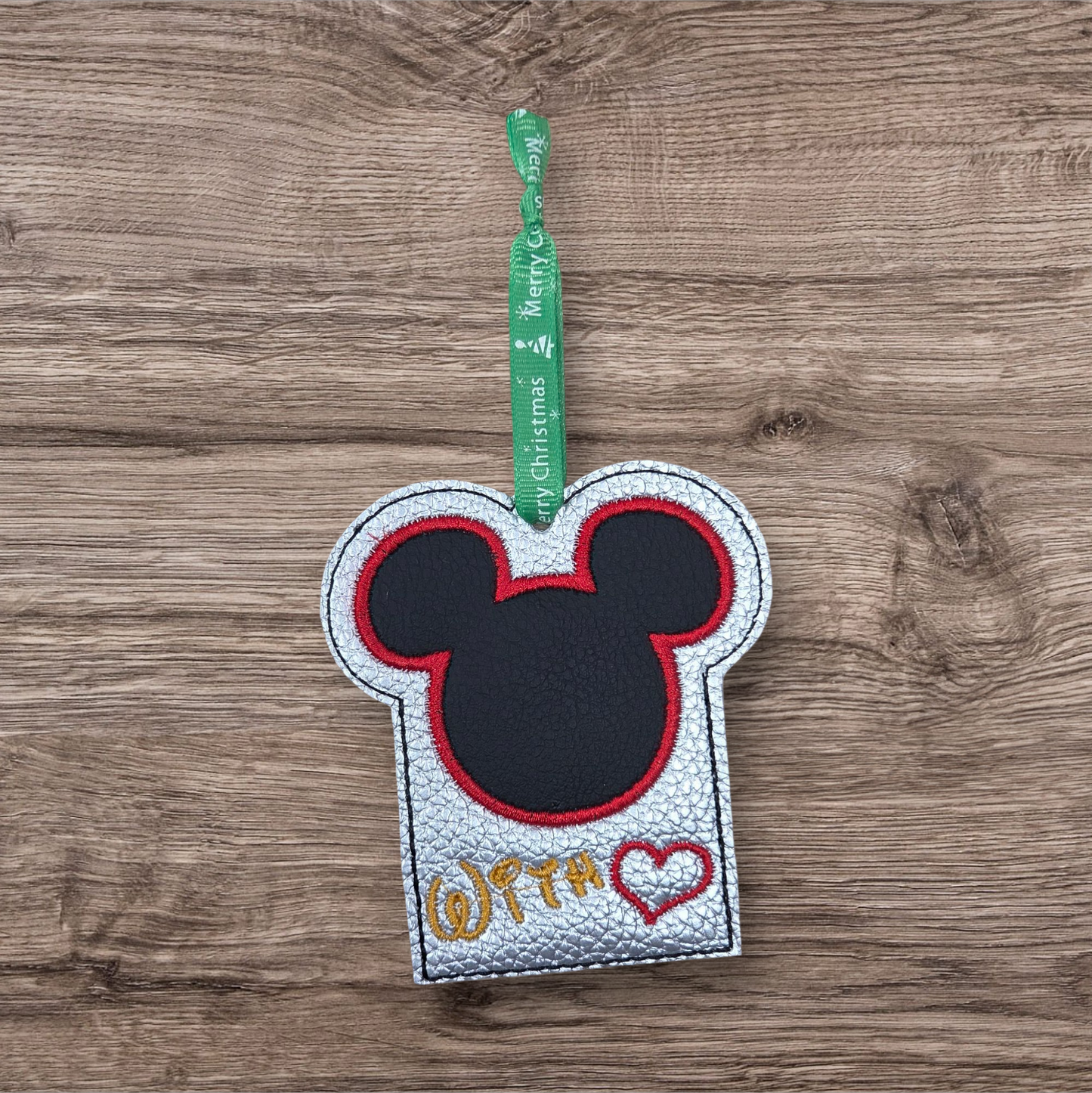The Mouse giftcard holder/ luggage tag