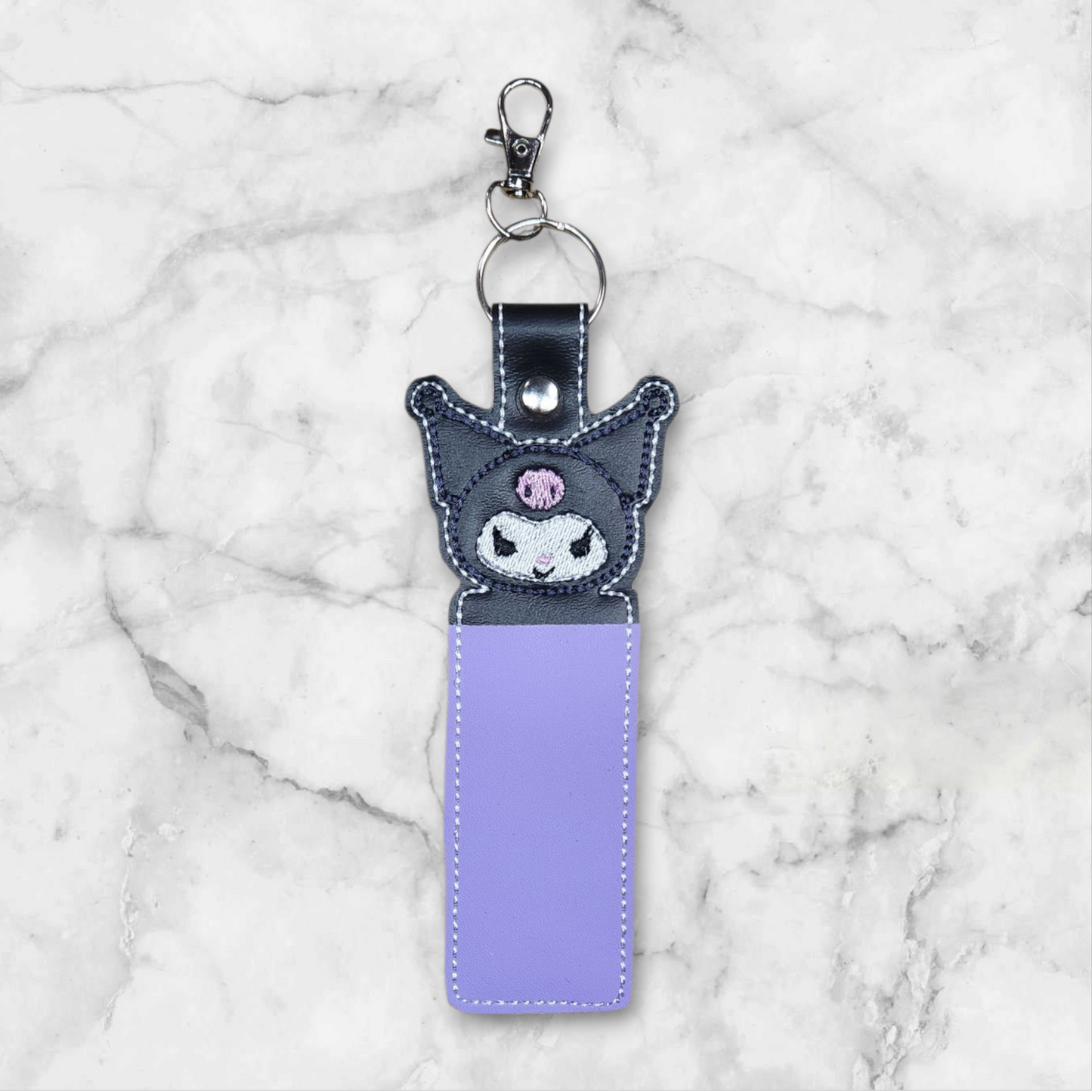 HK friend lip balm holder keyring