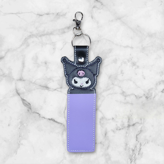 HK friend lip balm holder keyring