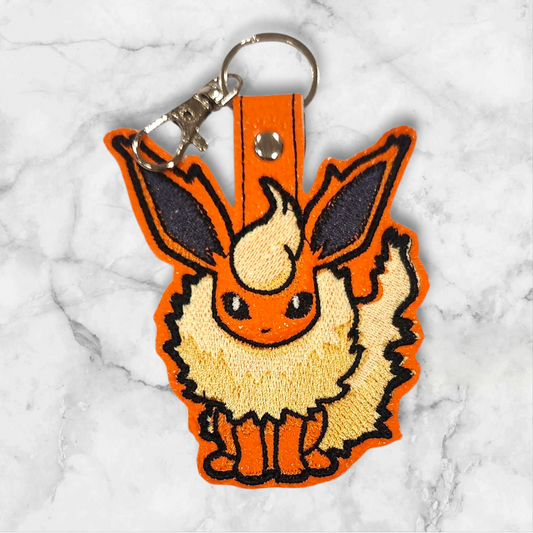 Pocket pet fire fox keyring/ Bag charm