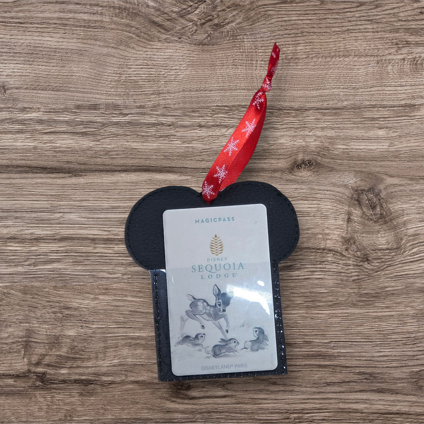 The Mouse giftcard holder/ luggage tag