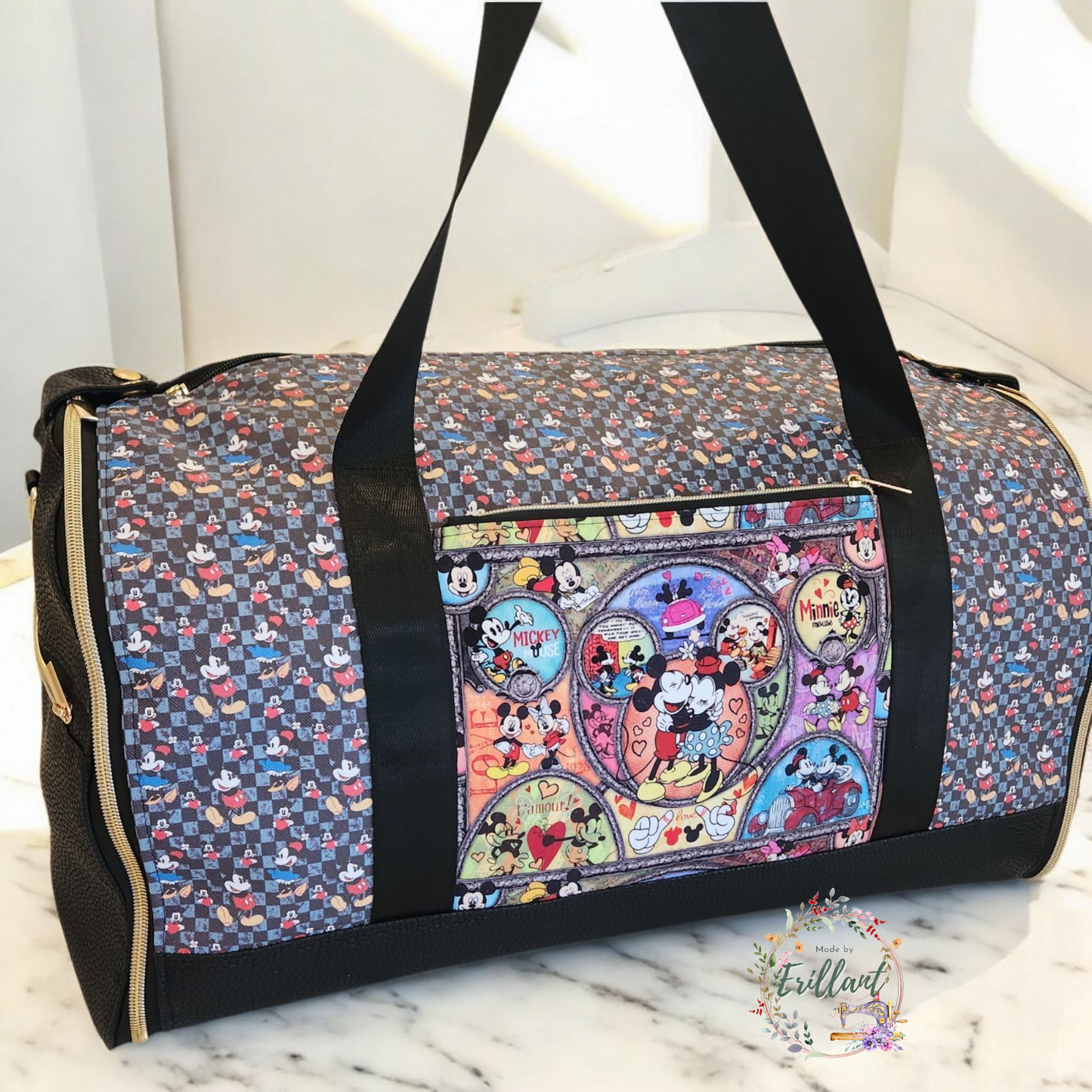 Convertible Garment/ Duffle Bag - The Happy Mouse Couple