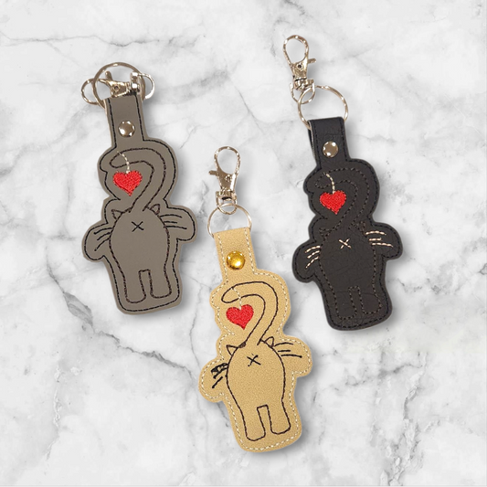 Cat bum Keyring