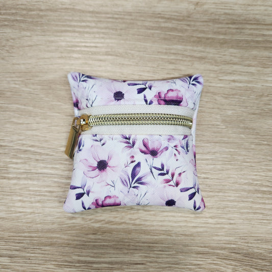 Purple flower Petite pouch
