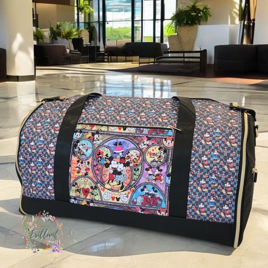 Convertible Garment/ Duffle Bag - The Happy Mouse Couple