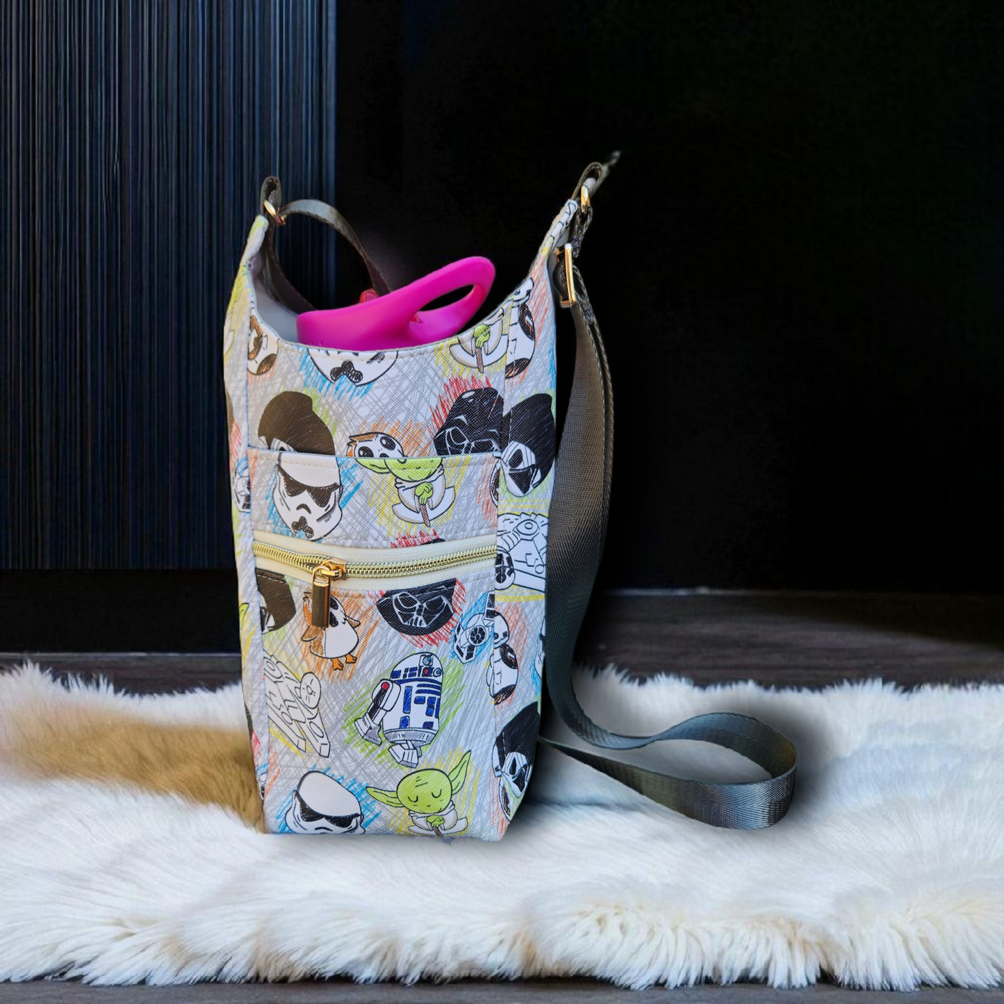 Doodle wars grey H2O to go bag