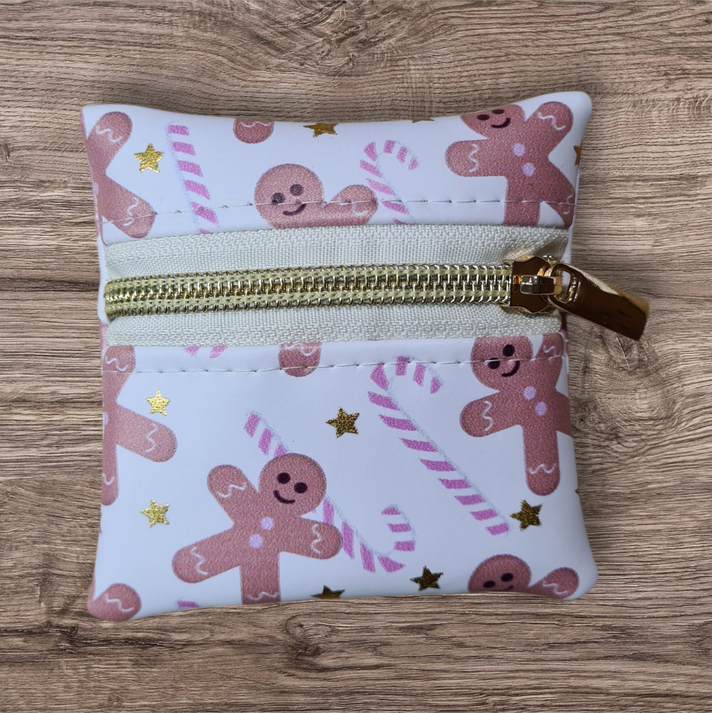 Gold foil gingerbread man Candycane