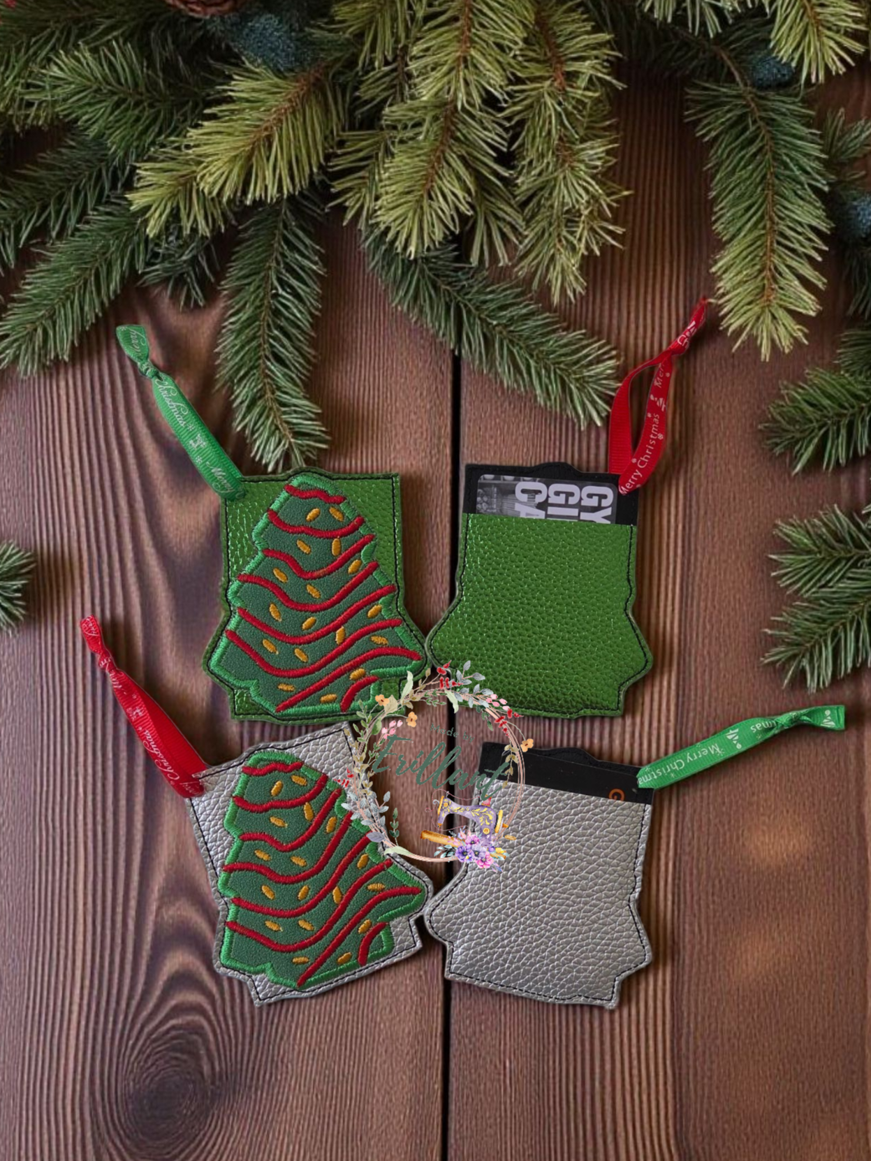 Christmas tree giftcard holder (giftcard not included)
